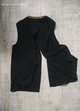 Черная блузка женская без рукавов oodji4 фото