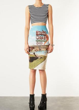 Юбка юбка с прикольным принтом topshop3 фото