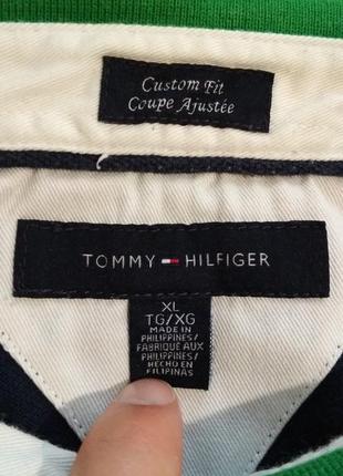 Мужская винтажная футболка поло vintage tommy hilfiger (l-xl)5 фото