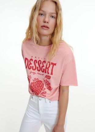 Reserved xs s футболка топ pink рожева резервд нова