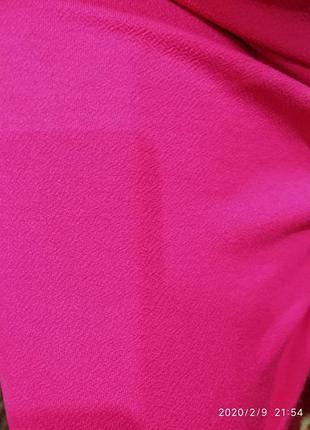 Малиновая юбка из фактурного трикотажа.4 фото