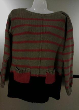 Базовый свитер свободного фасона oversize. свитер бежевый1 фото