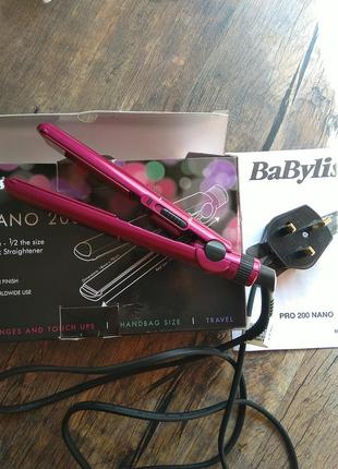 Babyliss pro nano 200 утюжок для волос дорожный5 фото