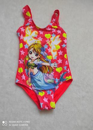 Купальник, слитный купальник для девочки.