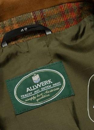 Allvverk vintage tweed jacket мужской пиджак10 фото