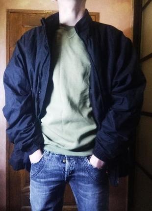 Новая осенняя мужская куртка "george", утепленная, с флисовой подкладкой