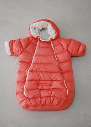 Конверт с рукавами на гусином пуху.