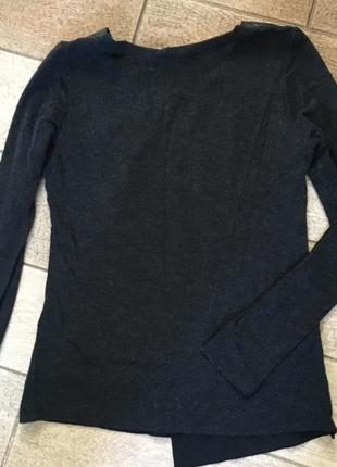 Стильный трикотажный свитер передняя часть под кожу2 фото