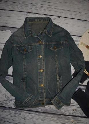 Xs обалденный фирменный пиджак джинсовый курточка джинсовка подростку4 фото