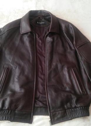 Кожаная мужская куртка