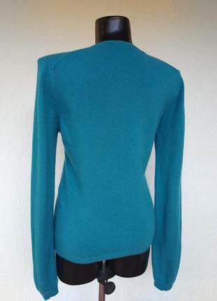 Фирменный стильный качественный натуральный шерстяной свитер джемпер.4 фото