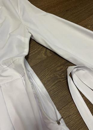 Платье белое короткое нарядное2 фото