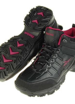 Теплі жіночі черевики reebok rbk rivlanse pink