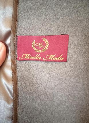 Шерстяное пальто с натуральным мехом mirella moda 💖💖💖6 фото