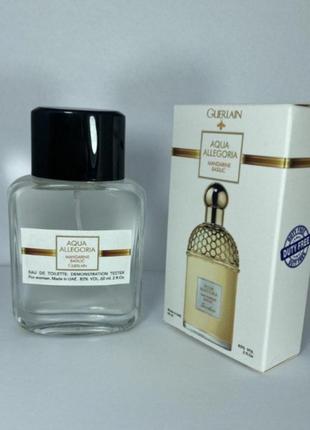 Міні-тестер duty free 60 ml guerlain aqua allegoria mandarine basilic, аква алегорія мандарин базилік