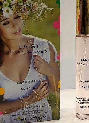 Жіночий мініпарфуми marc jacobs daisy eau so fresh sunshine 20 ml, маркabс дейзі о со фреш саншайн