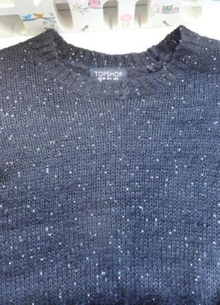 Легкий свитерок расшитый мелкими  бусинками2 фото