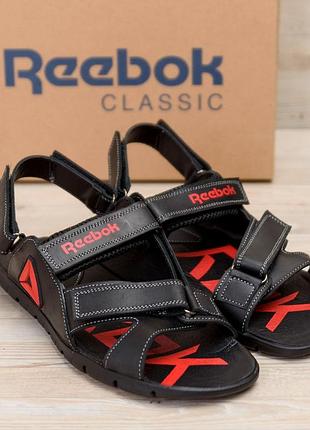 Чоловічі шкіряні сандалі reebok ns red (распродажа последних размеров)