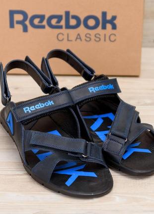 Чоловічі шкіряні сандалі reebok ns blue (распродажа последних размеров)