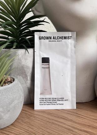 Оригінал пробник крем для вмивання "олива і подорожник" grown alchemist hydra-restore cream cleanser оригинал крем для умывания