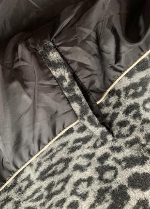 Пальто серое леопардовый принт xl, etam5 фото