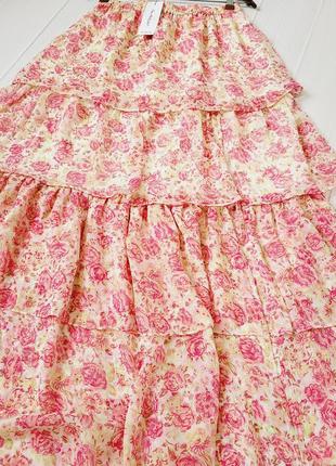 Красивая юбка с воланами4 фото