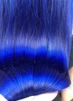 Синяя краска для волос midnight blue от directions, синий тоник, веган4 фото
