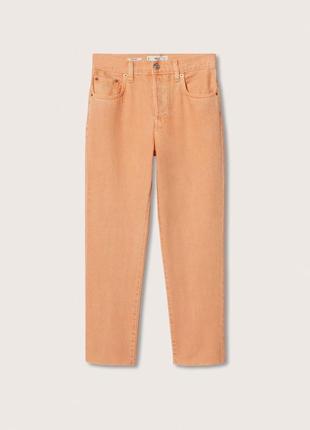 Джинси, штани джинсові, джинси яскраві високі укорочені, джинсы яркие высокая талия3 фото