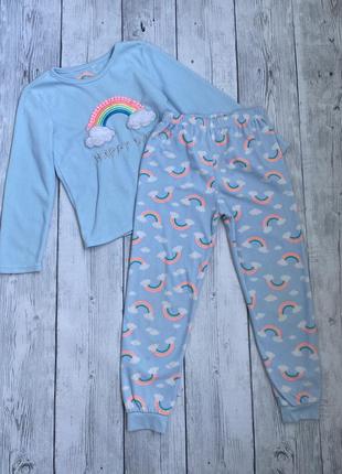 Тёплая пижама primark на 7-8 лет