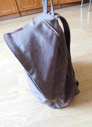 Мужской новый кожаный рюкзак levis.4 фото