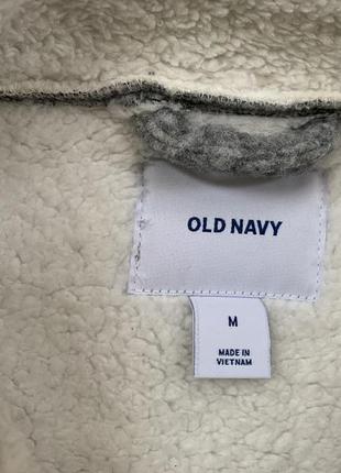 Куртка косуха трикотажная old navy рразмир s, серая с шорпой7 фото