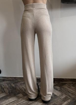 H&amp;m летние брюки клеш сеточка широкие7 фото