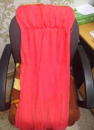 Бомбезна шифонова максі сукня с м