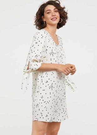 Легкое летнее платье h&m в горошек