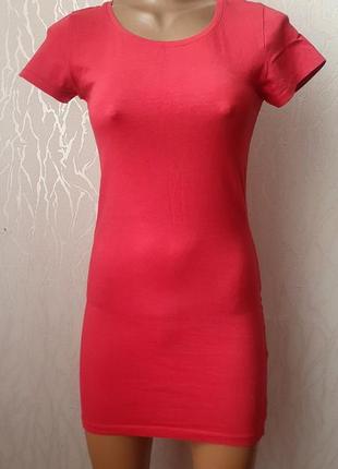 Красное короткое платье