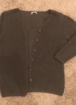 Кардиган цвета хаки