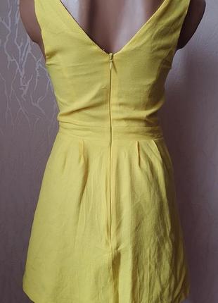 Яскраве жовте літнє плаття4 фото