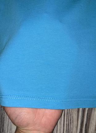 Голубая трикотажная котоновая футболка chicoree #11285 фото