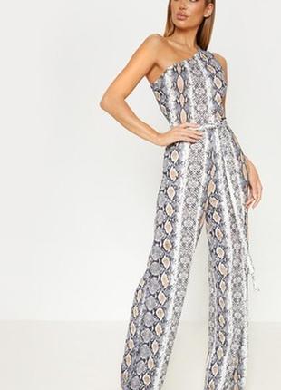 Комбінезон на одне плечико принт змія