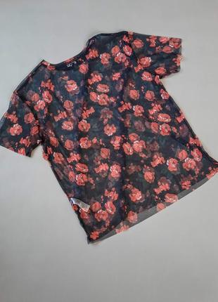Трендовая прозрачная блуза топ сетка №1233 фото
