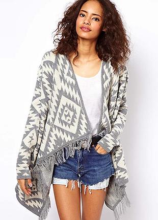 Кардиган пончо стильная накидка