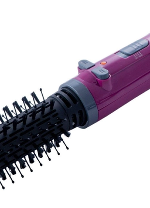 Профессиональный многофункциональный фен для укладки волос kemei km-8000 на 2 скорости 2 насадки led6 фото