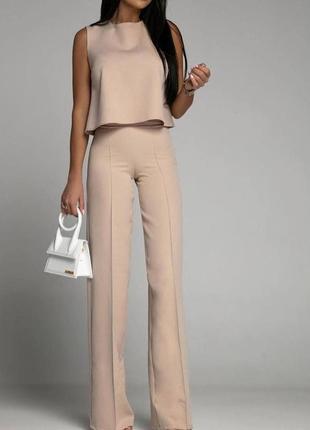 Костюм на лето беж