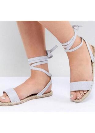 Нові босоніжки на джутовій підошві asos