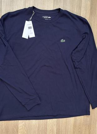 Лонгслив мужской lacoste xxl кофта мужская лакост футболка фирменная брендовая оригинал новая6 фото