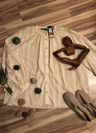 Блуза,блуза-распашонка,рубашка свободного фасона m&s (великобритания🇬🇧)