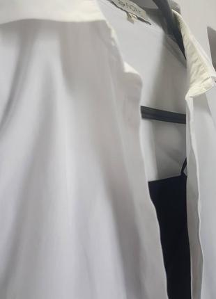Белая рубашка оверсайз, летний хлопок,накидка,рубашка белая6 фото