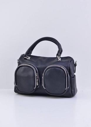 Женская сумка кросс-боди на плечо с накладными карманами из эко кожи итальянского бренда gildatohetti.3 фото