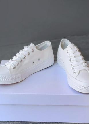 Жіночі білі кеди rainbow shoes7 фото