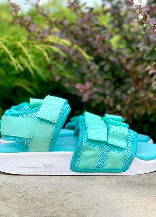 Женские сандалии adidas adilette sandals mint1 фото